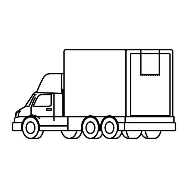 Véhicule camion de livraison — Image vectorielle