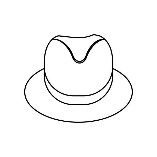 Chapeau masculin Vintage — Image vectorielle