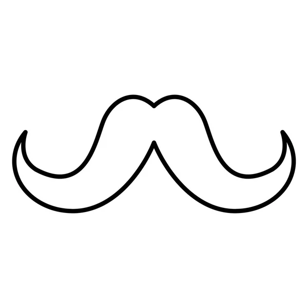 Урожай hipster вуса — стоковий вектор