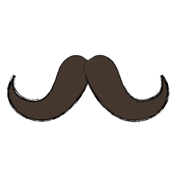 Vintage hipster mustache — Stock Vector