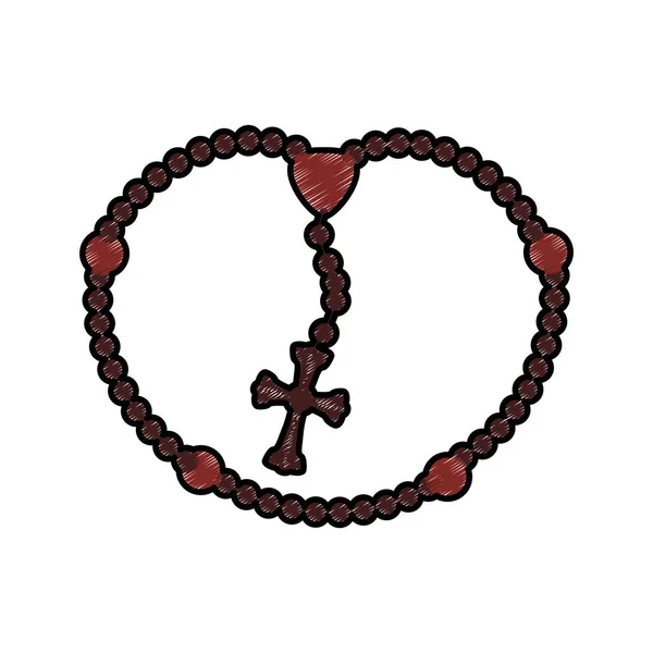 Rosaire foi catholique — Image vectorielle