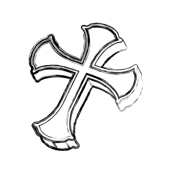 Kristendomen cross symbol — Stock vektor