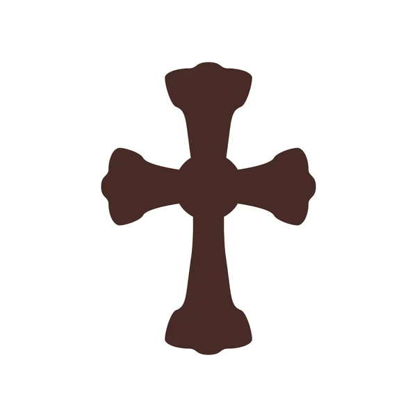 Cristianismo símbolo cruz —  Vetores de Stock