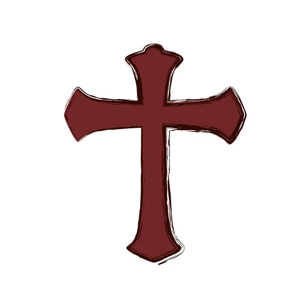 Symbole croix christianisme — Image vectorielle