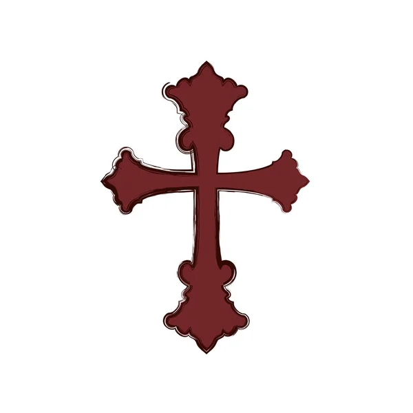 Christianity cross symbol — Stock Vector