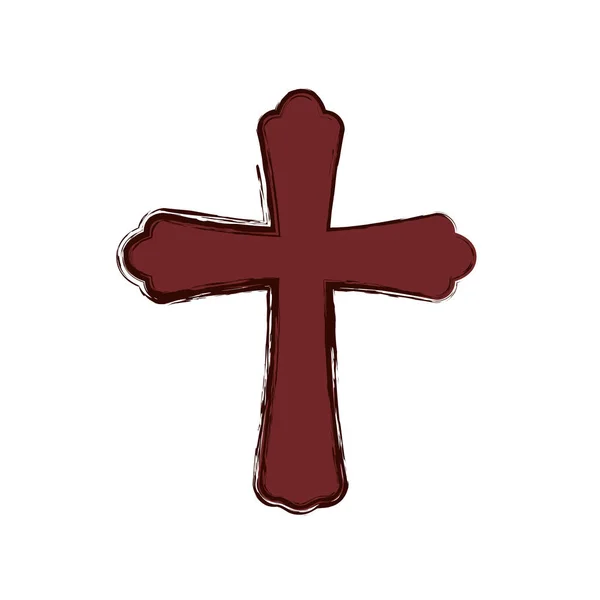 Kristendomen cross symbol — Stock vektor