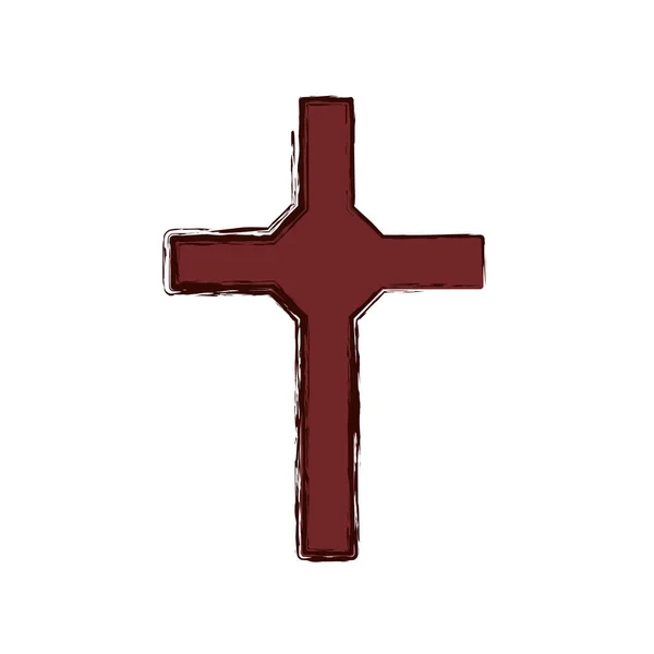 Cristianismo símbolo cruz —  Vetores de Stock