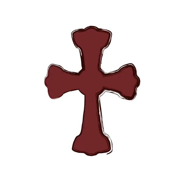 Cristianesimo croce simbolo — Vettoriale Stock