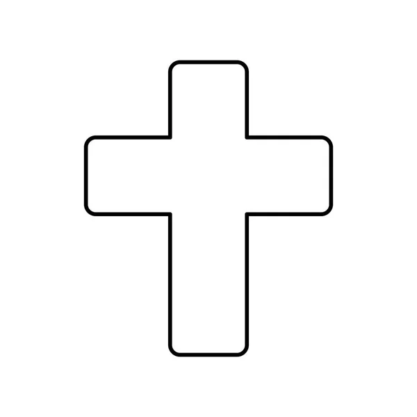 Christentum Kreuz Symbol — Stockvektor