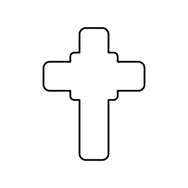 Christianity cross symbol — Stock Vector