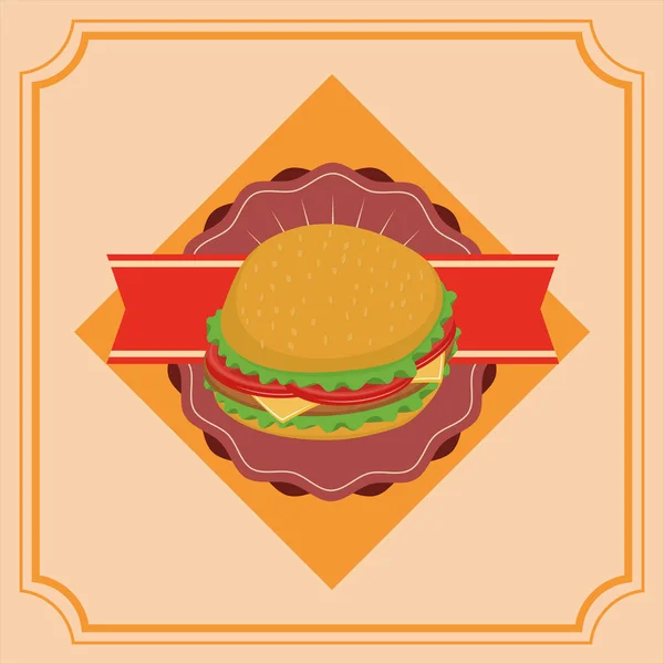 Gastronomía de comida rápida — Vector de stock