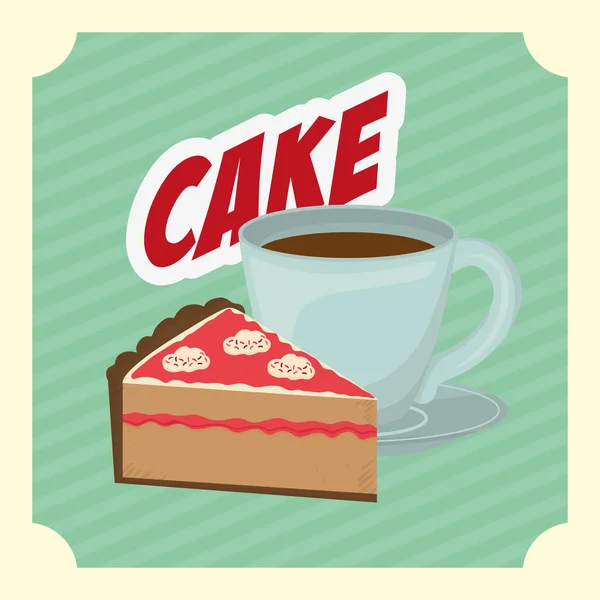 Вкусная сладкая пекарня — стоковый вектор