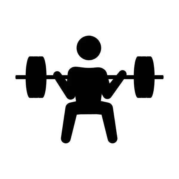 Sportzaal en fitness lifestyle — Stockvector