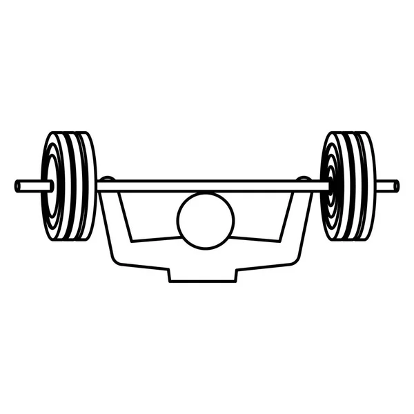 Gimnasio y estilo de vida fitness — Vector de stock