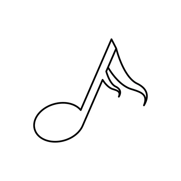 Muziek Opmerking symbool — Stockvector