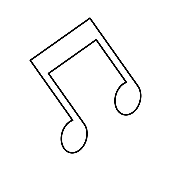 Symbole de note de musique — Image vectorielle