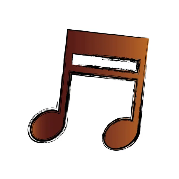 Symbole de note de musique — Image vectorielle