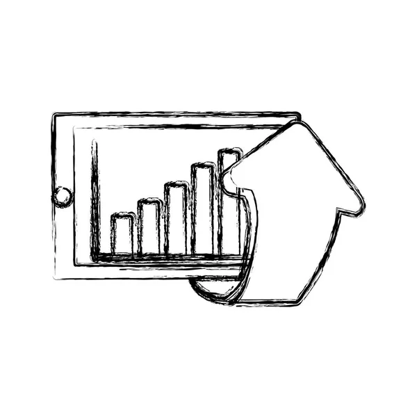 Seta para cima aumento — Vetor de Stock