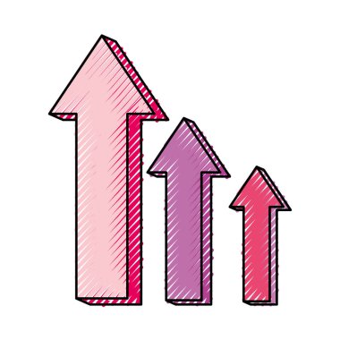 Infographic okları sembol simge vektör çizim grafik tasarım