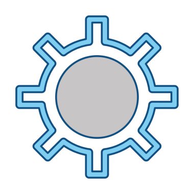 Dişli makine parça simge vektör çizim grafik tasarım