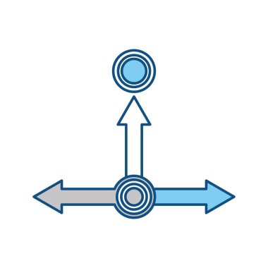 Infographic okları sembol simge vektör çizim grafik tasarım