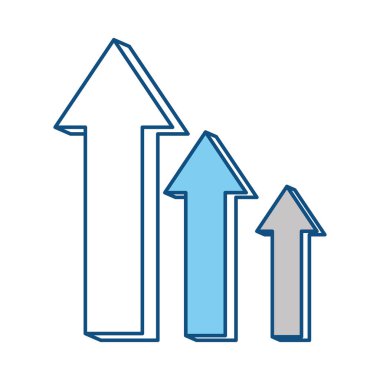 Infographic okları sembol simge vektör çizim grafik tasarım
