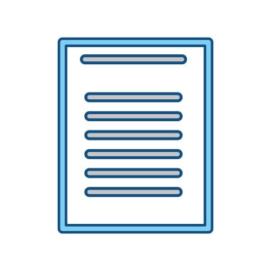 sayfa belge sembol simge vektör çizim grafik tasarım