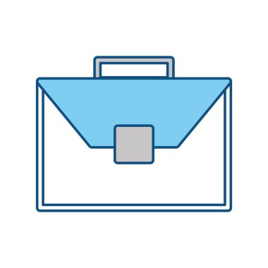 İş evrak çantası sembol simge vektör çizim grafik tasarım