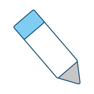 Ahşap kalem sembol simge vektör çizim grafik tasarım