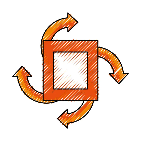 Infographic okları sembol simge vektör çizim grafik tasarım