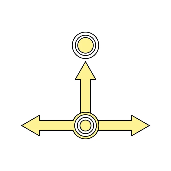 Infographic Arrows Symbol Icon Vector Illustration Graphic Design — Stock Vector