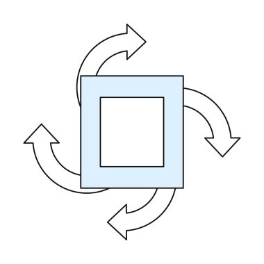 Infographic okları sembol simge vektör çizim grafik tasarım