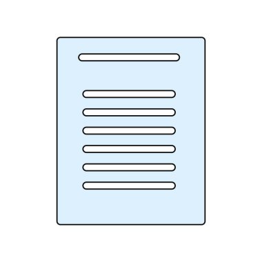 sayfa belge sembol simge vektör çizim grafik tasarım