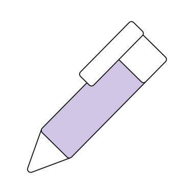 Kalem izole office simge vektör çizim grafik tasarım