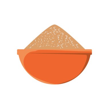 Zemin Bahçe izole simge vektör çizim grafik tasarım