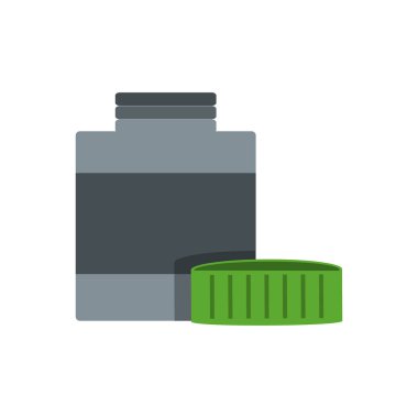 Doğal Tıp şişe simge vektör çizim grafik tasarım