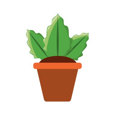 pot simgesi vektör illüstrasyon grafik tasarımında bitki