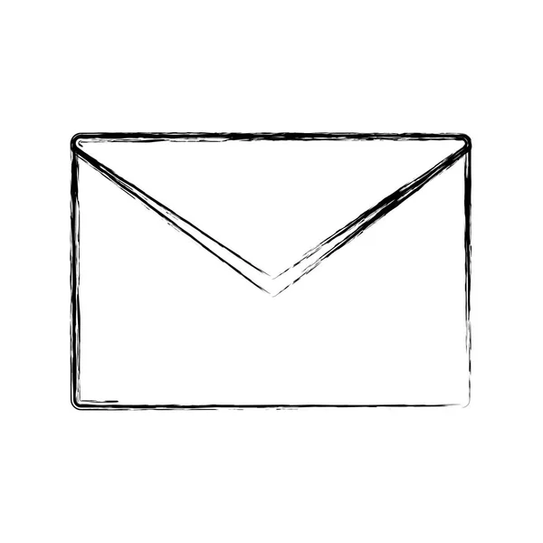 Adres Mail Lub Mail Ikona Wektor Grafika Ilustracja — Wektor stockowy