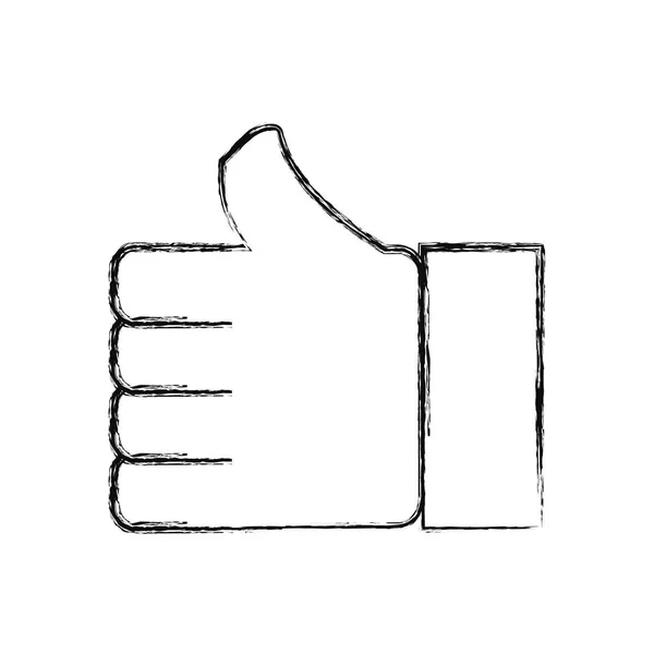 シンボル アイコン ベクトル イラスト グラフィック デザインのような親指 — ストックベクタ