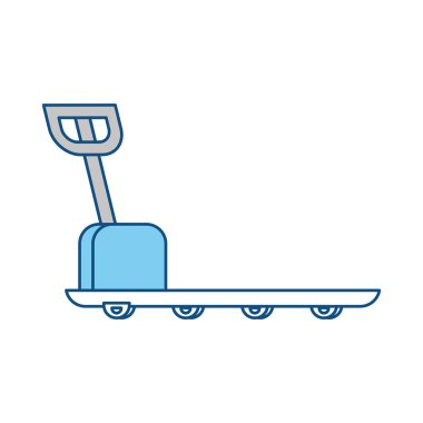 Kargo ağırlık dengesi simge vektör çizim grafik tasarım