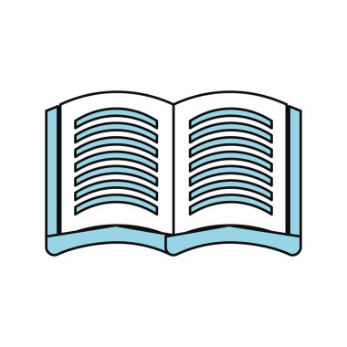Kitap açık sembol simge vektör çizim grafik tasarım