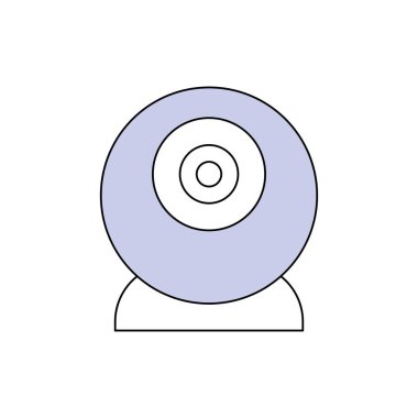 Webcam bilgisayar aygıt simge vektör çizim grafik tasarım