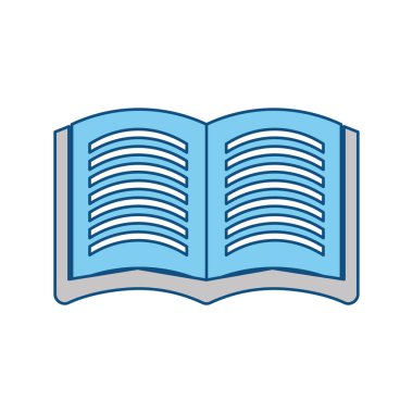 Kitap açık sembol simge vektör çizim grafik tasarım