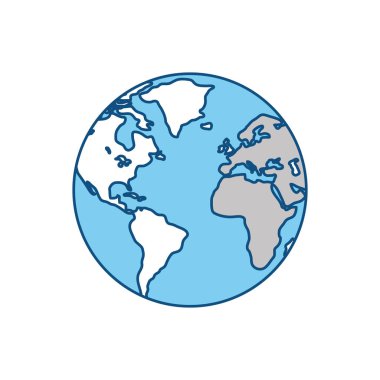 Dünya Dünya simge vektör grafik tasarım illüstrasyon izole