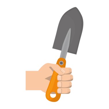 Bahçe araç simge vektör çizim grafik tasarım kürek