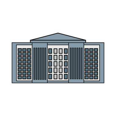 Kentsel kule simge vektör çizim grafik tasarım bina