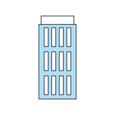 Kentsel kule simge vektör çizim grafik tasarım bina