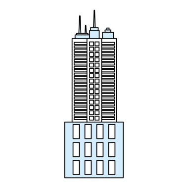 Kentsel kule simge vektör çizim grafik tasarım bina