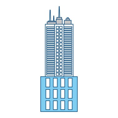Kentsel kule simge vektör çizim grafik tasarım bina