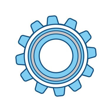 Dişli makine parça simge vektör çizim grafik tasarım